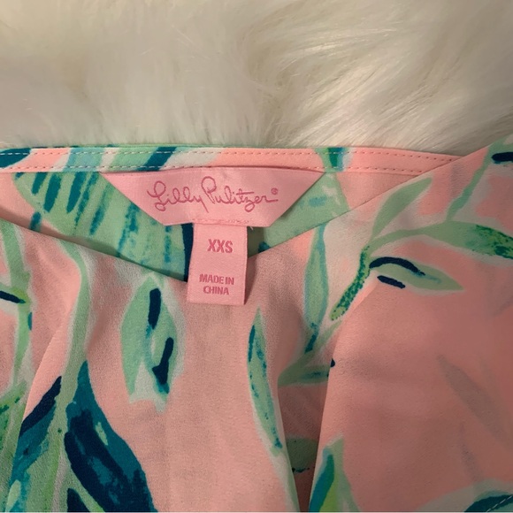 Lilly Pulitzer Karmen Cami Coral Reef Tint Chimpoiserie XXS - Picture 4 of 10